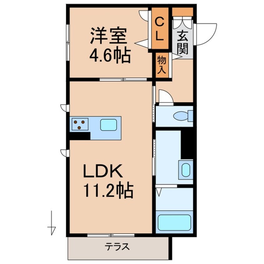間取図 きのくに線・紀勢本線/和歌山市駅 徒歩9分 1階 建築中