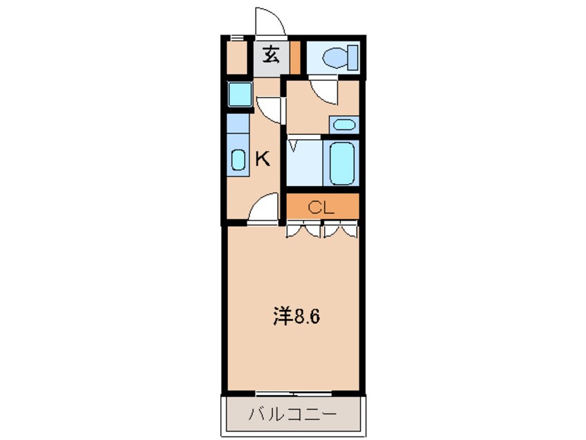 間取図 南海加太線/八幡前駅 徒歩18分 2階 築12年