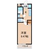 キーウィ荘 1Kの間取り