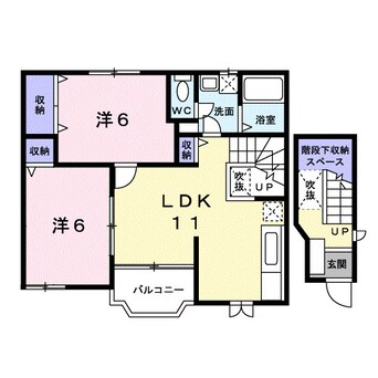 間取図 南海加太線/八幡前駅 徒歩10分 2階 築26年