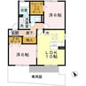 和歌山線/下井阪駅 徒歩10分 1階 築20年 2LDKの間取り
