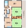 ＡＲＥＡ伏虎 3DKの間取り