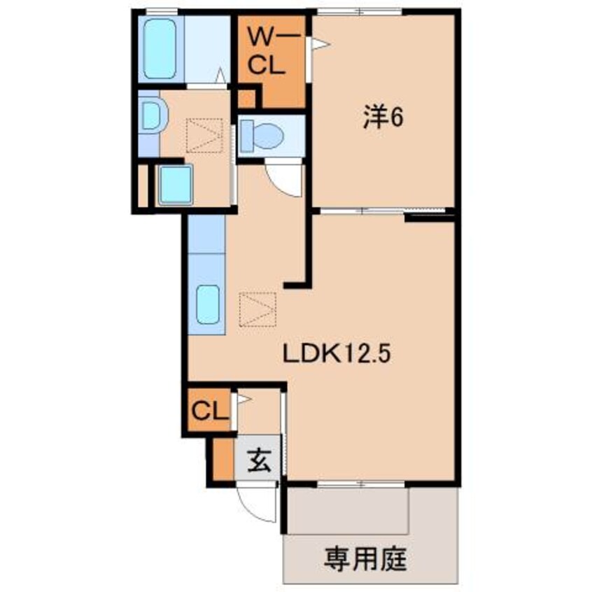 間取図 きのくに線・紀勢本線/紀三井寺駅 徒歩8分 1階 築11年