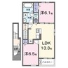 和歌山線/布施屋駅 徒歩45分 2階 建築中 2LDKの間取り