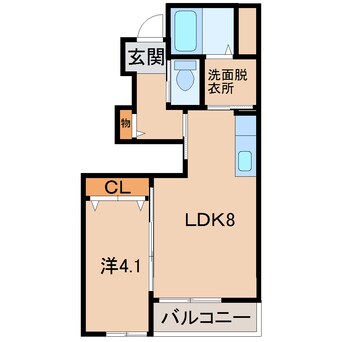 間取図 南海本線/和歌山市駅 バス7分砂山南下車:停歩3分 1階 築8年