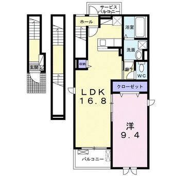 間取図 きのくに線・紀勢本線/紀和駅 徒歩9分 3階 築2年