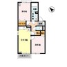 南海加太線/八幡前駅 徒歩7分 2階 築23年 2DKの間取り