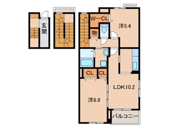 間取図 南海本線/和歌山市駅 バス8分築地橋下車:停歩5分 3階 築4年