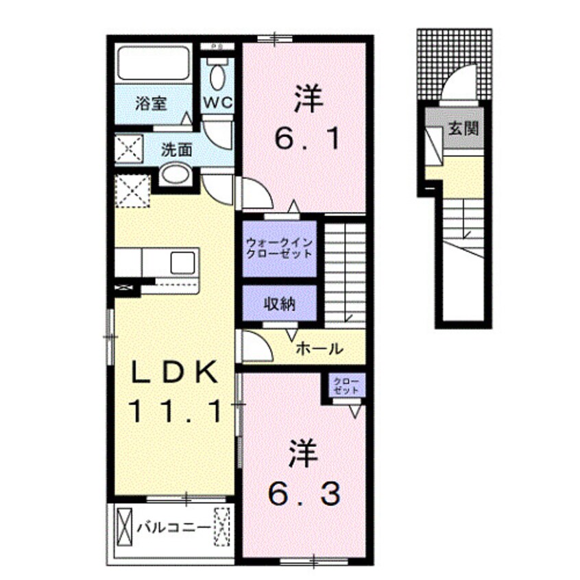 間取図 和歌山線/下兵庫駅 徒歩20分 2階 建築中