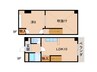 シティガーデン東紺屋町 1LDKの間取り