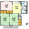 阪和線・羽衣線/和歌山駅 バス:13分:停歩17分 2階 築36年 3DKの間取り
