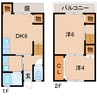 前田アパート 2DKの間取り
