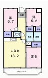 和歌山線/岩出駅 徒歩10分 2階 築32年 3LDKの間取り