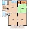 プリシェール吹上 3DKの間取り