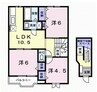 和歌山電鉄貴志川線/貴志駅 徒歩52分 2階 築20年 3LDKの間取り