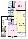 南海高野線/橋本駅 徒歩14分 2階 築18年 2LDKの間取り