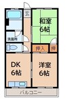 タウンコーポCL 2DKの間取り