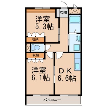 間取図 南海本線/紀ノ川駅 徒歩9分 2階 築19年