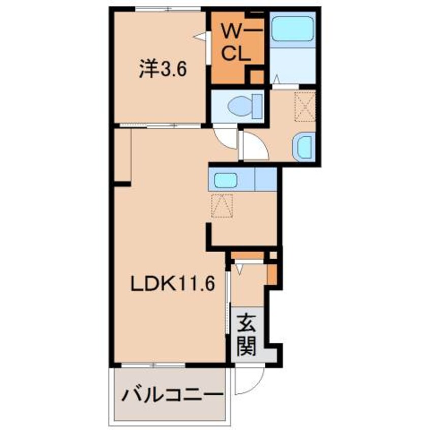 間取図 和歌山電鉄貴志川線/岡崎前駅 徒歩17分 1階 築9年