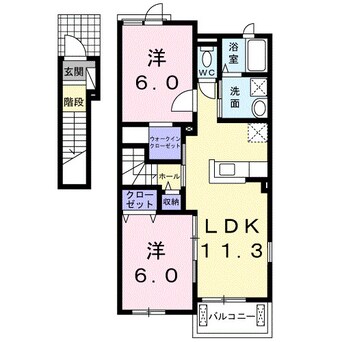 間取図 南海本線/紀ノ川駅 徒歩26分 2階 築6年