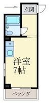 メゾンベル鷺ノ森 1Rの間取り