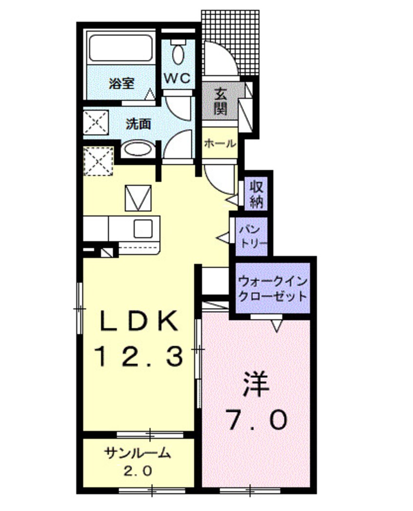 間取図 和歌山線/下井阪駅 徒歩16分 1階 築2年