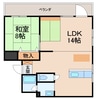 青木ビル 1LDKの間取り