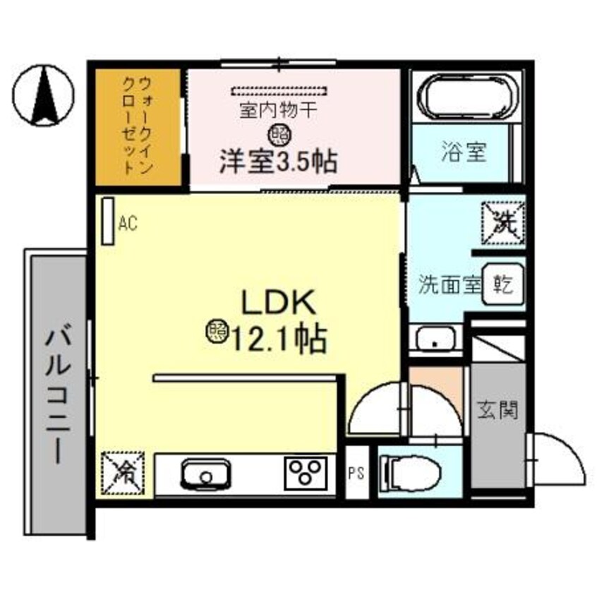 間取図 きのくに線・紀勢本線/和歌山市駅 徒歩12分 2階 1年未満