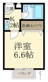 ＤＳＳビル アロチ 1Kの間取り