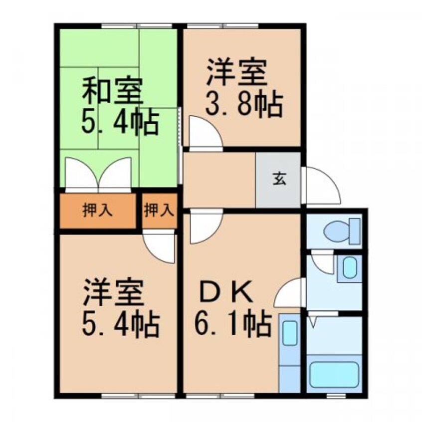 間取図 和歌山線/岩出駅 徒歩5分 1階 築27年