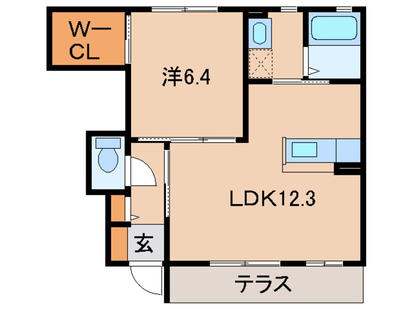 間取図 和歌山線/岩出駅 徒歩6分 1階 築11年