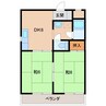 マンション本町 2DKの間取り