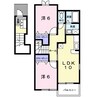 和歌山線/打田駅 徒歩9分 2階 築19年 2LDKの間取り