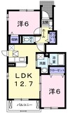 和歌山線/船戸駅 バス:20分:停歩7分 1階 築15年 2LDKの間取り