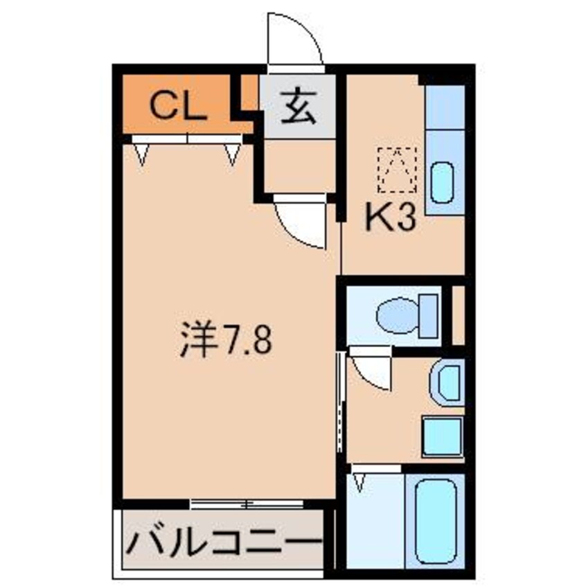 間取図 南海加太線/東松江駅 徒歩16分 1階 築8年