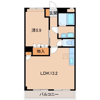 間取図 阪和線・羽衣線/紀伊駅 徒歩25分 1階 築16年