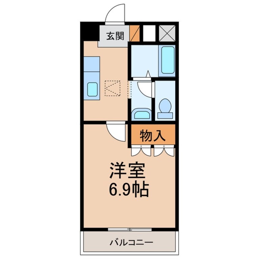 間取図 きのくに線・紀勢本線/黒江駅 徒歩18分 1階 築14年