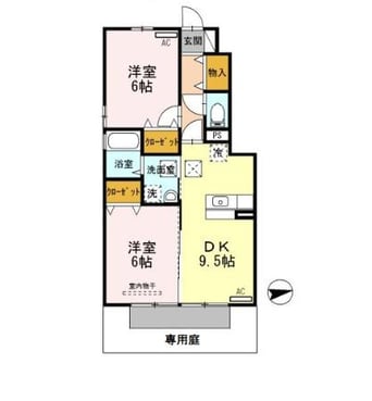 間取図 和歌山線/田井ノ瀬駅 徒歩27分 1階 築14年