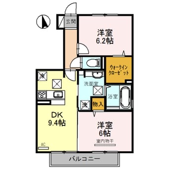 間取図 南海加太線/八幡前駅 徒歩23分 1階 築6年