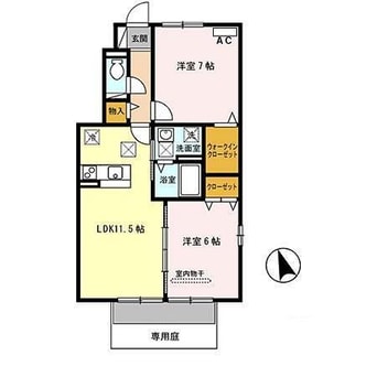 間取図 南海加太線/八幡前駅 徒歩12分 1階 築15年