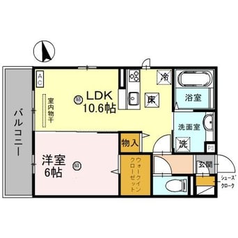 間取図 きのくに線・紀勢本線/紀三井寺駅 徒歩24分 1階 築4年