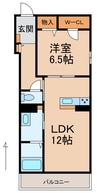 阪和線・羽衣線/和歌山駅 徒歩10分 2階 建築中 1LDKの間取り