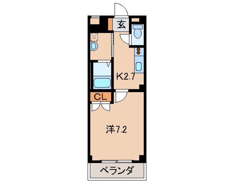 間取図 きのくに線・紀勢本線/宮前駅 徒歩20分 1階 築15年