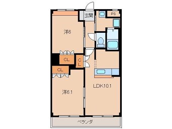 間取図 和歌山線/船戸駅 徒歩17分 1階 築18年