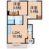 和歌山線/岩出駅 バス:7分:停歩8分 1階 築13年 2LDKの間取り