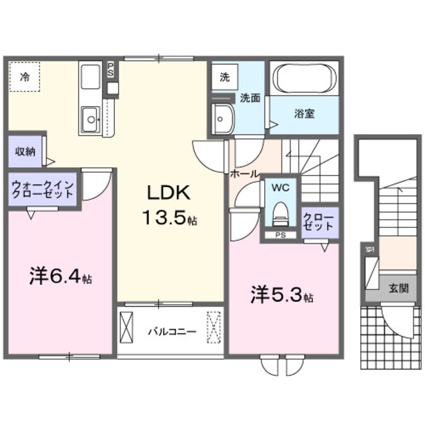 間取図 南海高野線/御幸辻駅 徒歩10分 2階 建築中