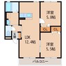 和歌山電鉄貴志川線/竈山駅 徒歩3分 1階 築18年 2LDKの間取り