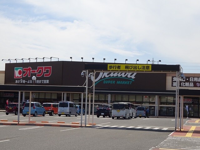 オークワ オーストリート紀の川井阪店様(スーパー)まで2251m 和歌山線/下井阪駅 徒歩22分 1階 築19年