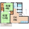 阪和線・羽衣線/和歌山駅 バス:15分:停歩4分 2階 築38年 2DKの間取り