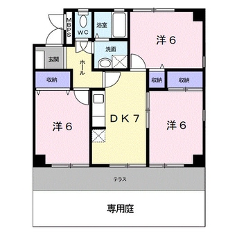 間取図 きのくに線・紀勢本線/宮前駅 徒歩3分 1階 築27年